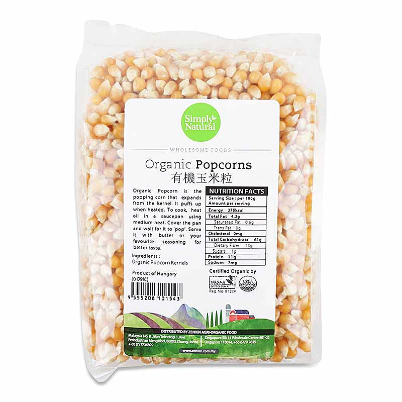 Simply Natural Organic Popcorn, 500g