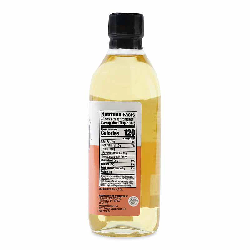 Spectrum Naturals Refined Walnut Oil, 16oz