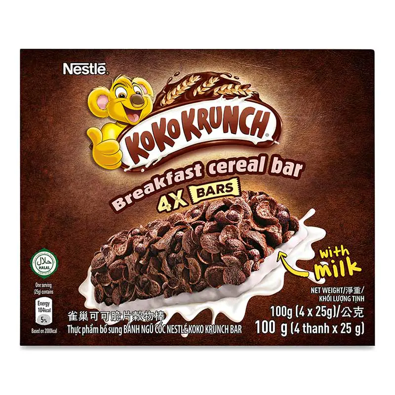 Nestle Koko Krunch Cereal Bar 4s X 25g