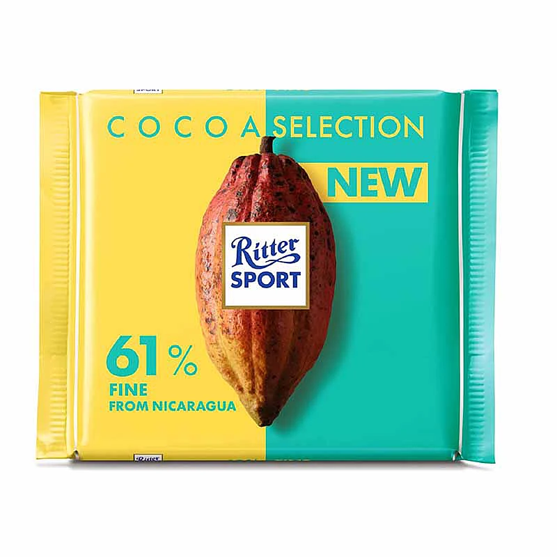 Ritter Sport 61% Nicaragua Cocoa, 100g