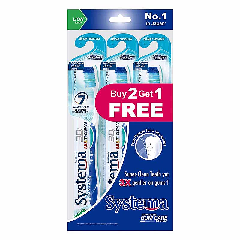 Systema 3D MultiClean Toothbrush B2G1F