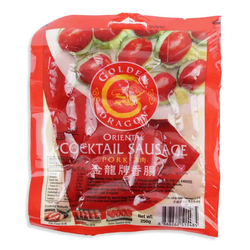 Golden Dragon Oriental Pork Cocktail Sausages Singapore, 0.25Kg