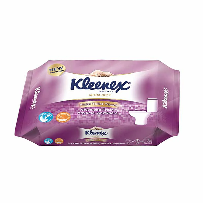 Kleenex Ultra Soft Wet Toilet Tissues Flushable Wipes 40s