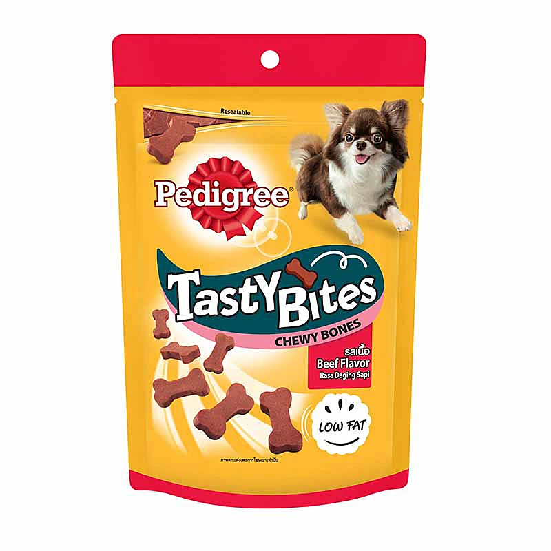 Pedigree Tasty Bites Bones Beef 50g