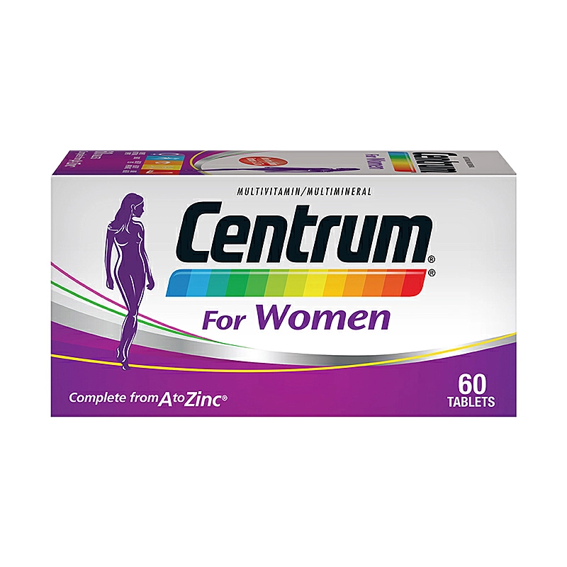 Centrum For Women Multivitamin, 60 tablets .
