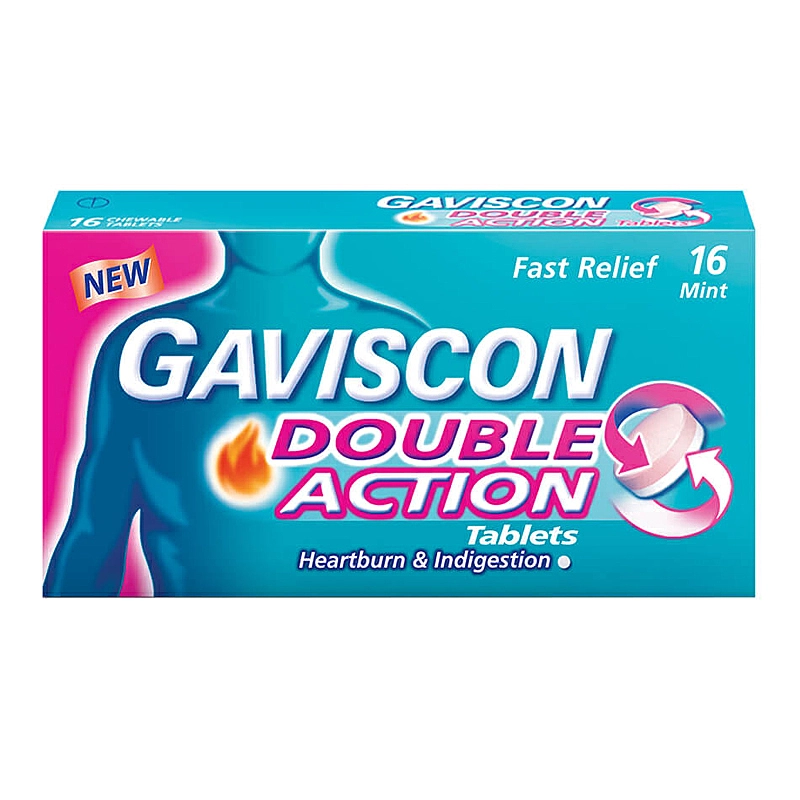 Gaviscon Double Action, 16 tablets .