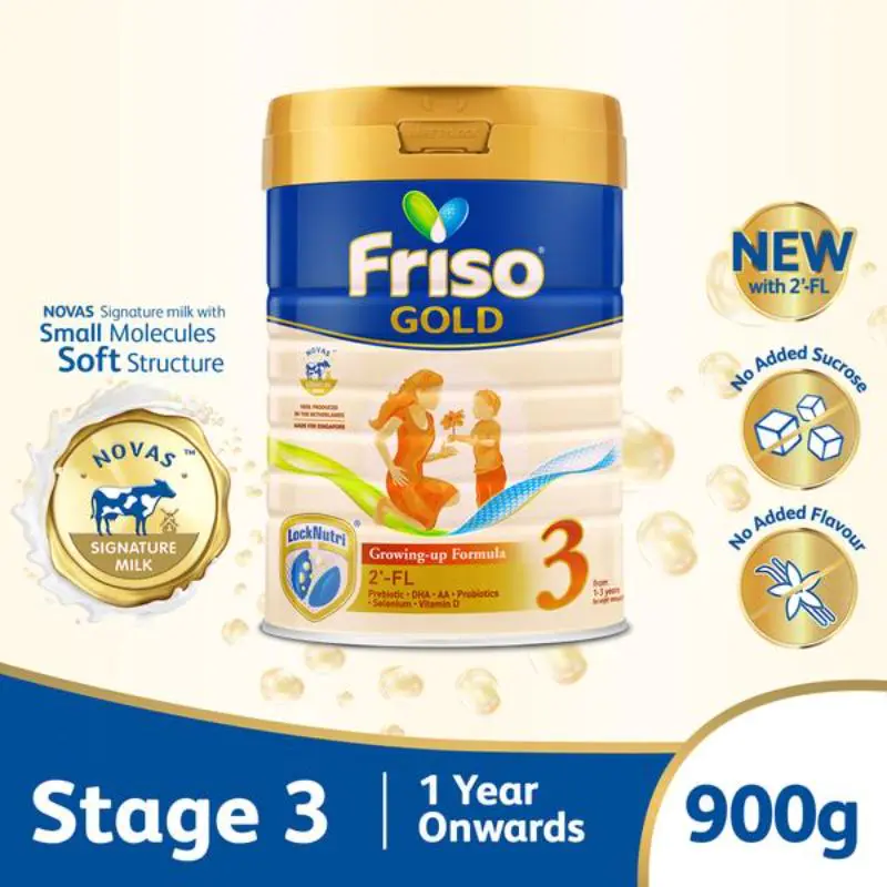 Friso Gold 3 Growing Up Milk 2'-FL 900g for Toddler 1+ years Milk Powder