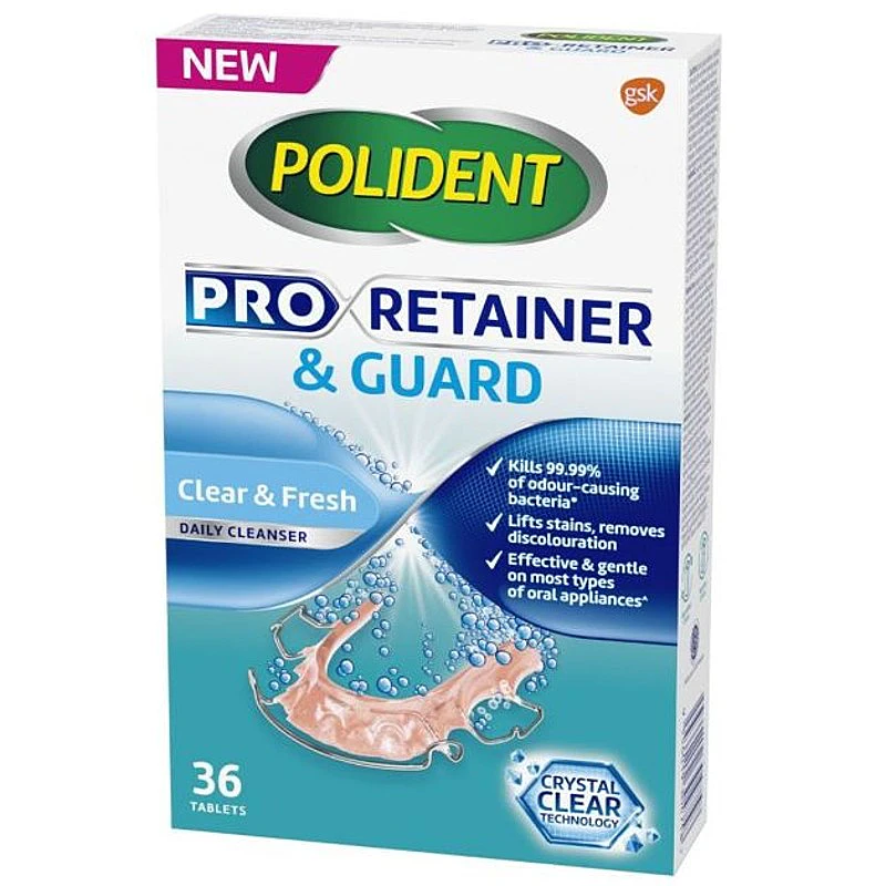 Polident Pro Retainer & Guard Cleanser 36S