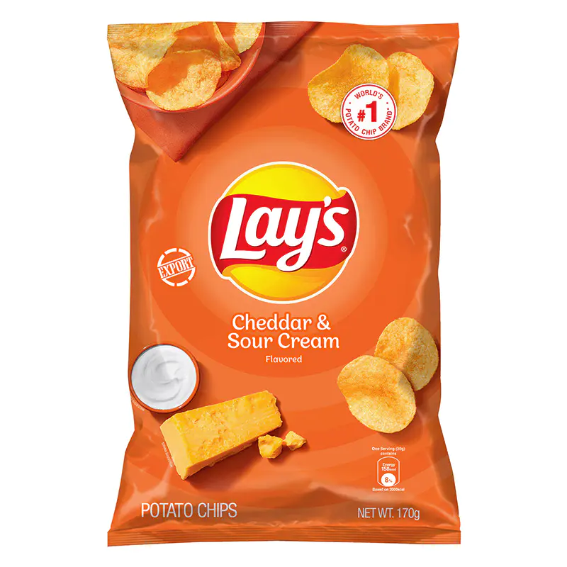 LAYS CHEDDAR & SR CREAM 170G