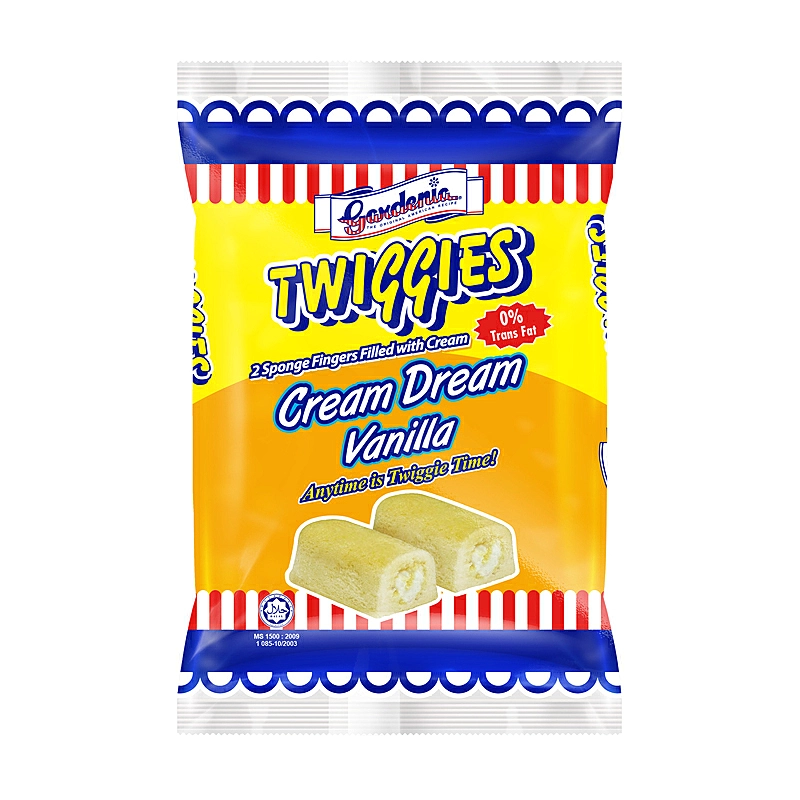 Gardenia Twiggies Cream Dream Vanilla, 2 x 80g