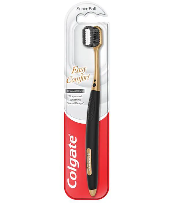 Colgate Easy Comfort Charcoal Spiral Toothbrush