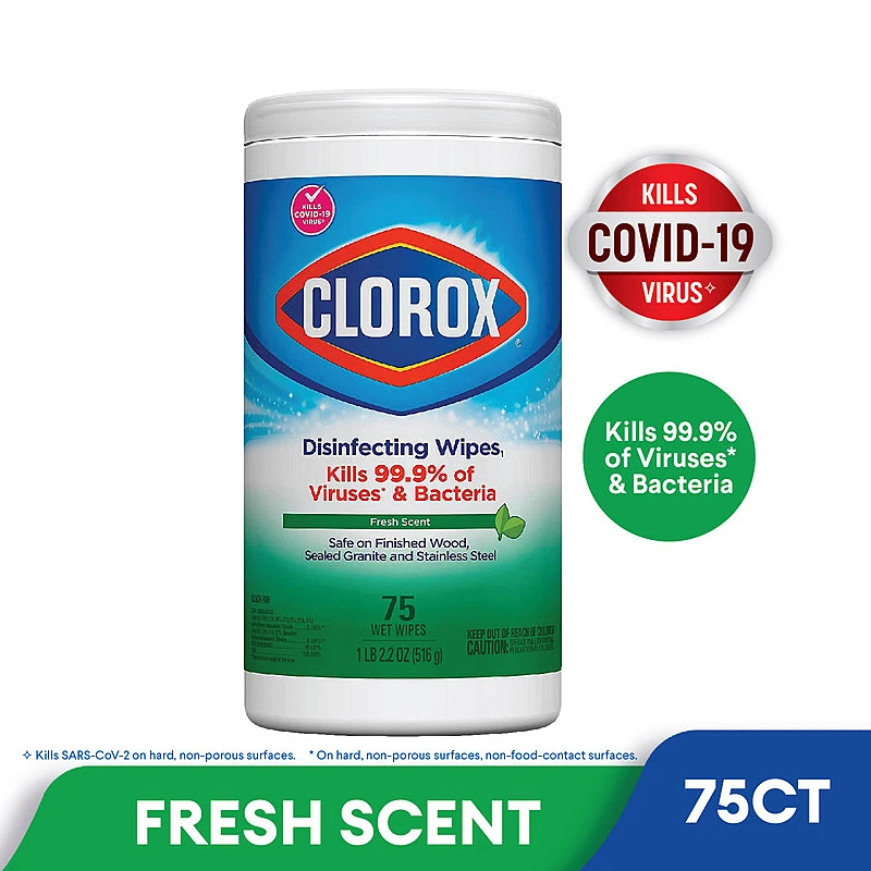 Clorox Fresh Scent Disinfecting Wipes 75s