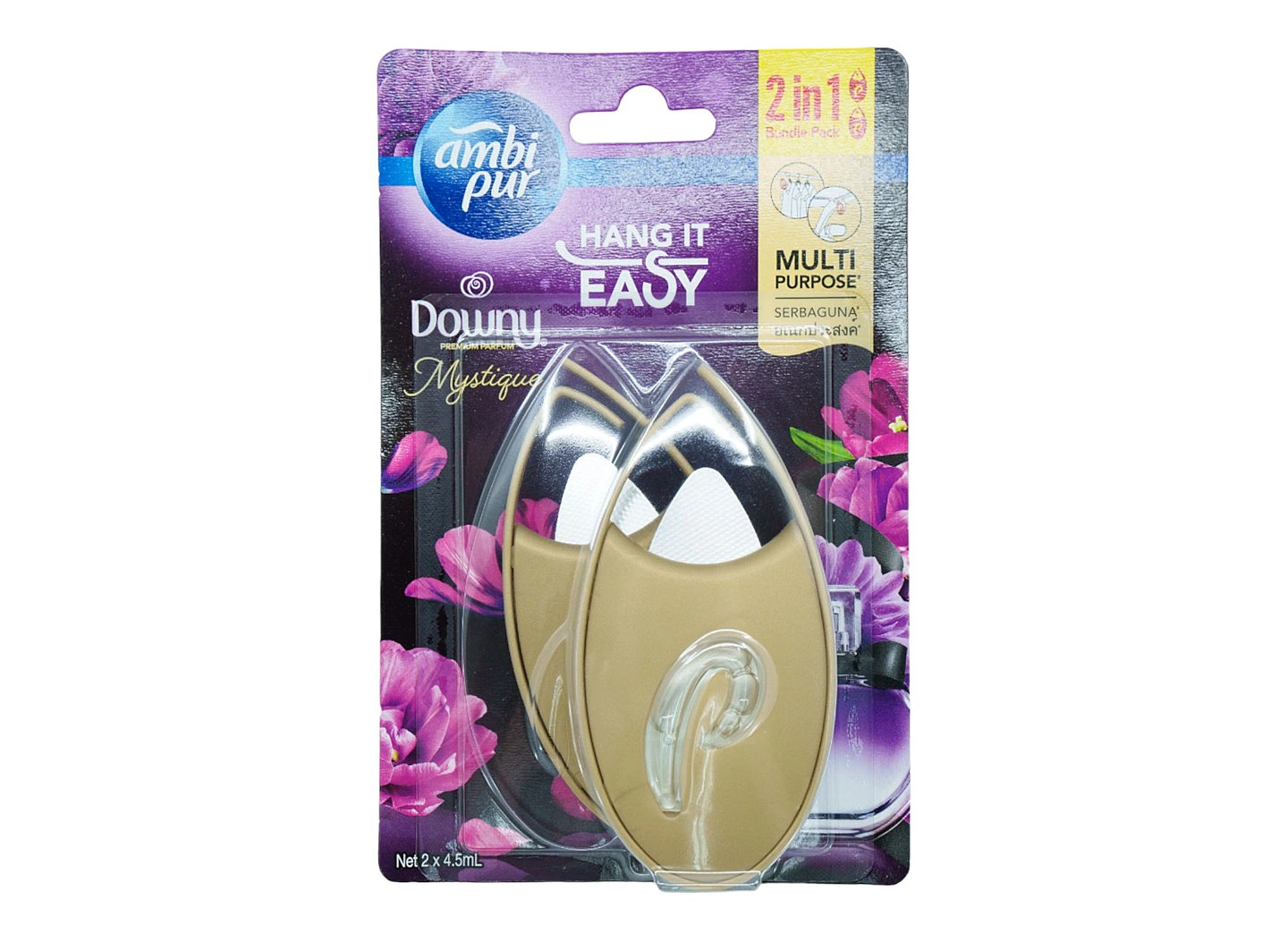 Ambi Pur Hang It Downy Mystique, 2 x 4.5ml