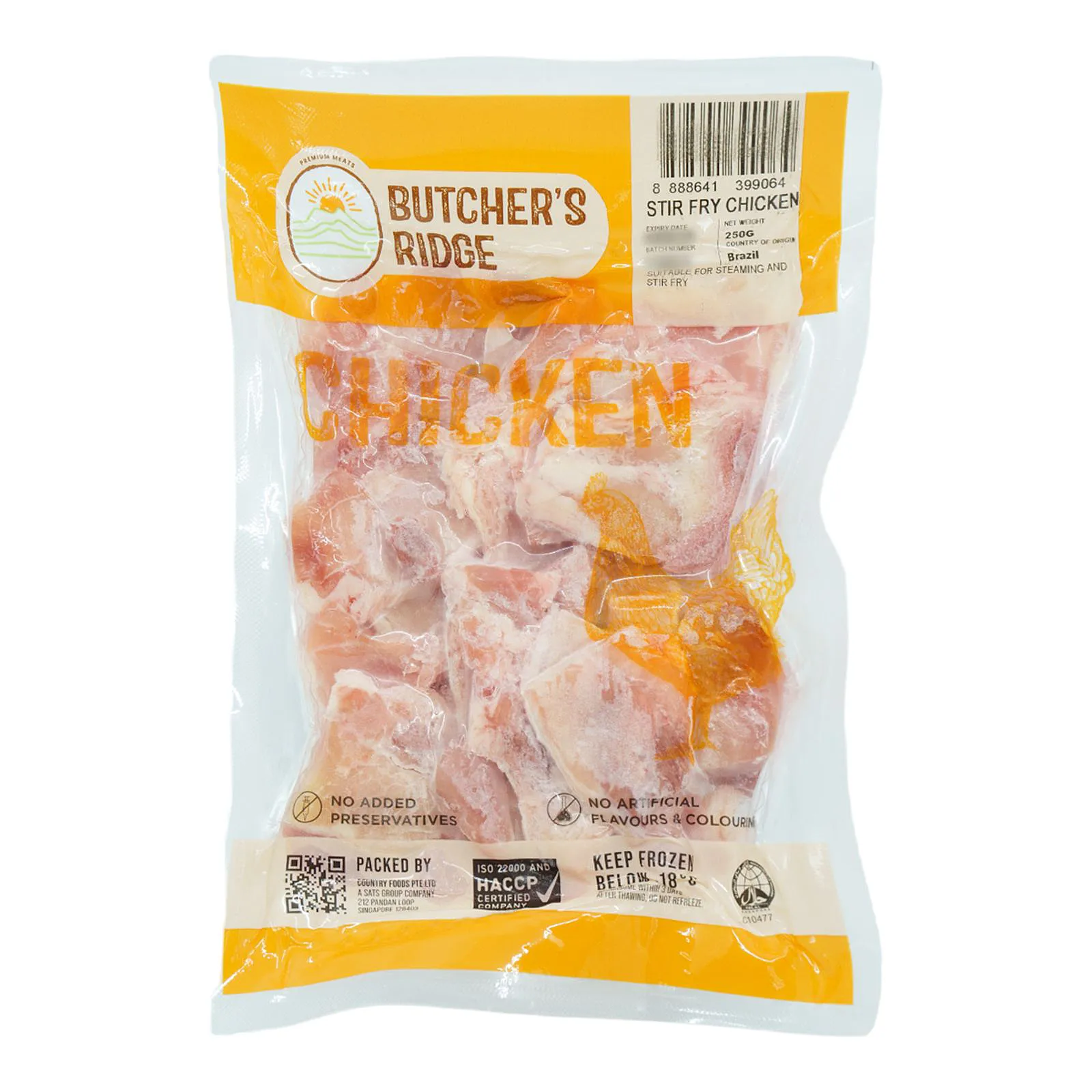 Halal Butcher'S Ridge Stir Fry Chicken, 250g