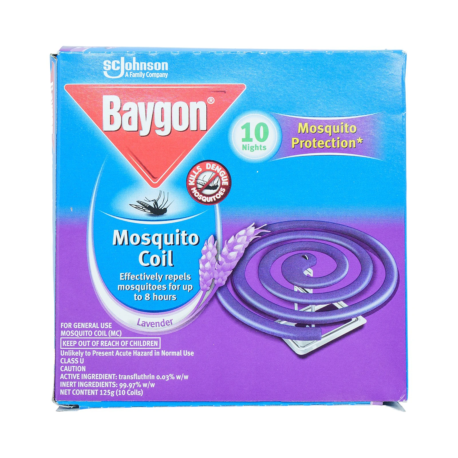 Baygon Mosquito Coil-Lavender 10s