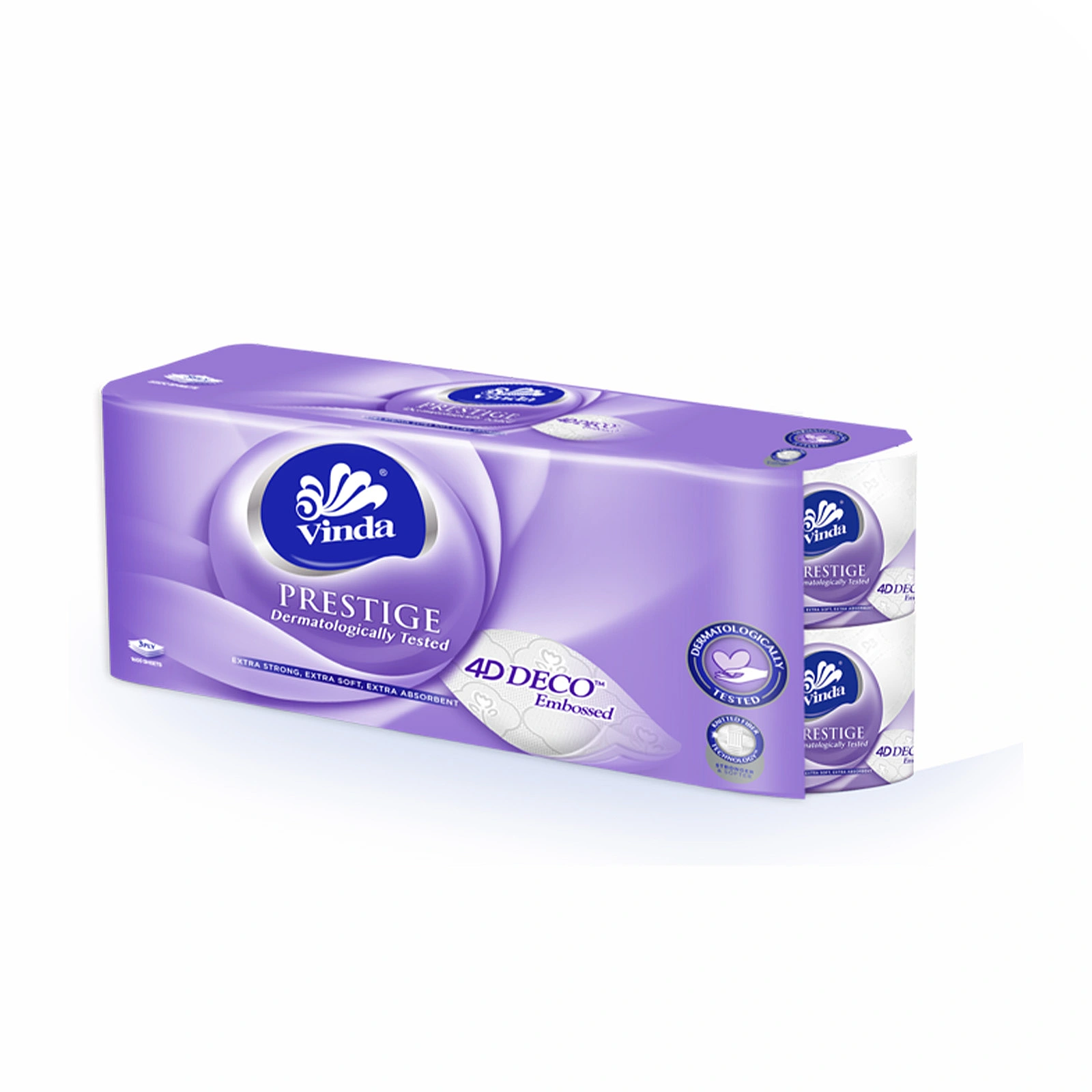 Vinda Deluxe 3Ply Bathroom Tissue Embossed 16R 200S