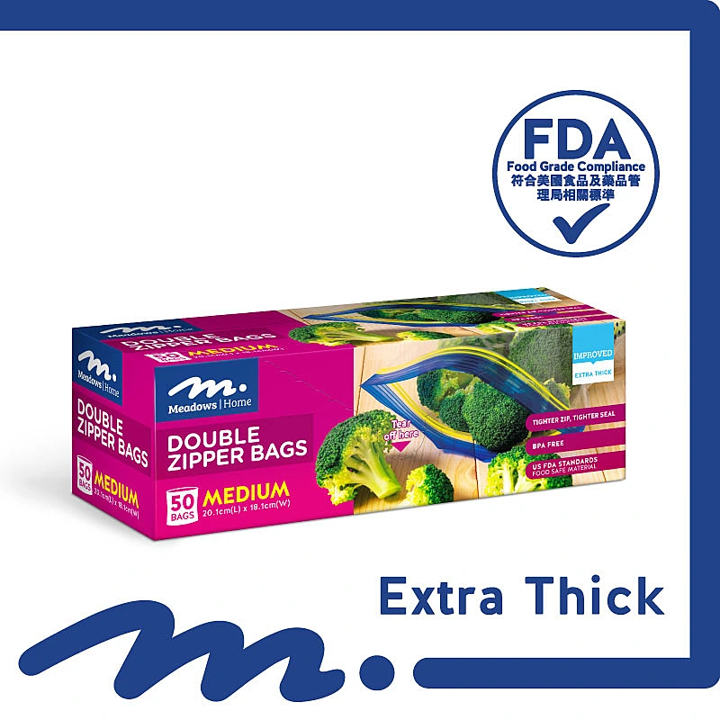 Meadows Home Double Zip Bag Meadows x 50