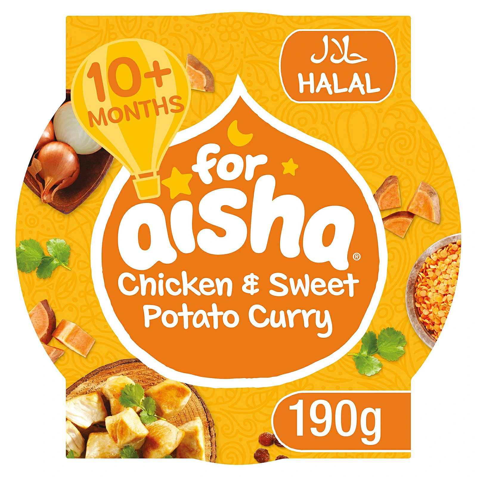 For Aisha Chicken & Sweet Potato Curry 10Months, 190g