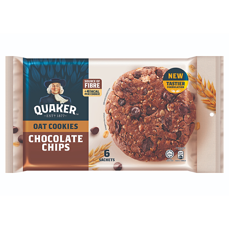 Quaker Oatmeal Cookie Choc Chip, 150g