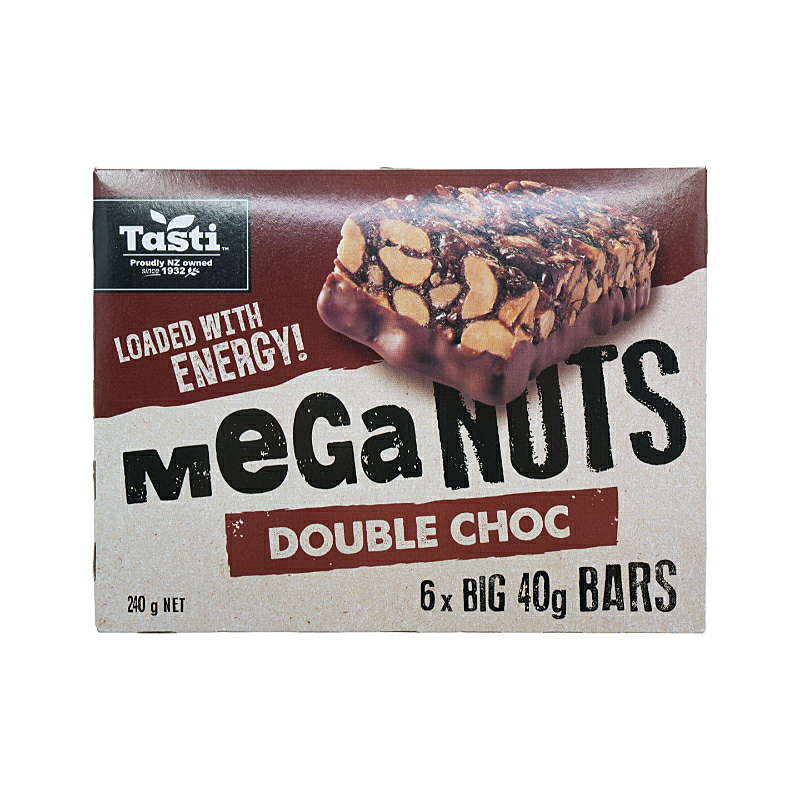 Tasti Mega Nut Bars Double Chocolate, 240g