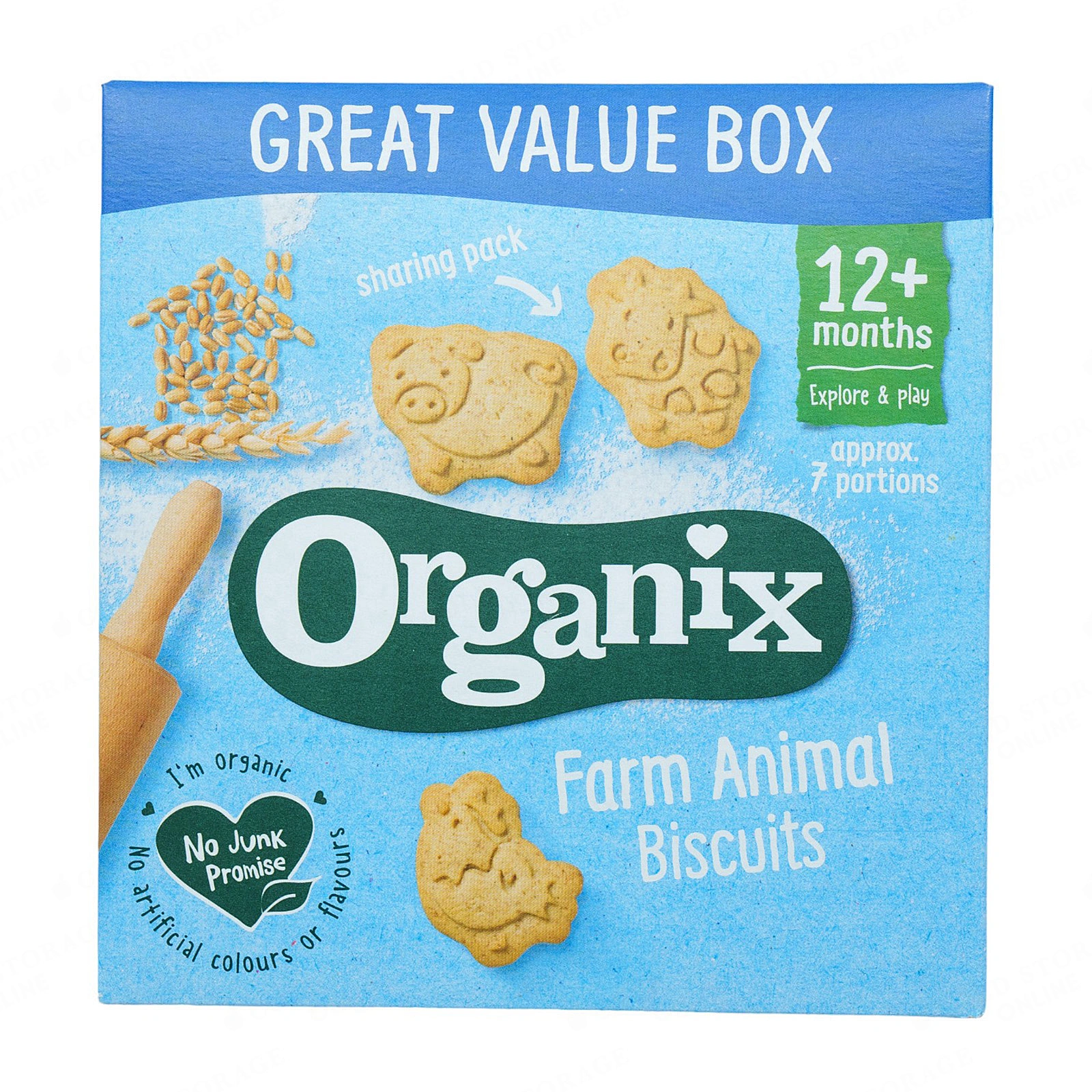 Organix Farm Animal Biscuit 5s 100g