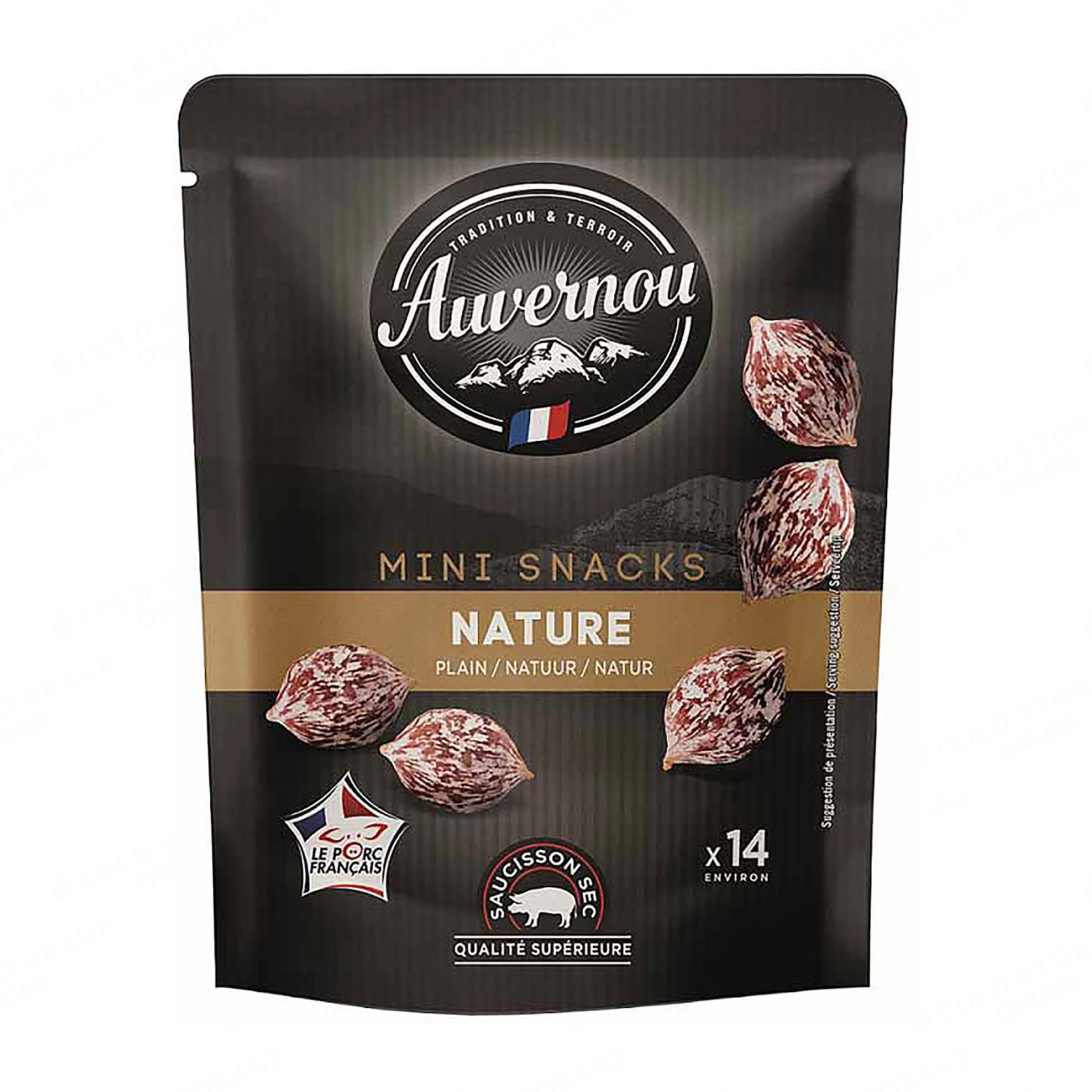 Auvernou Mini Dry Pure Pork Sausages 75g