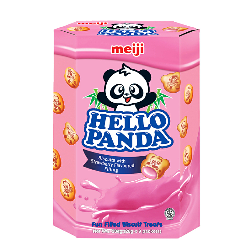 Hello Panda Strawberry 234g