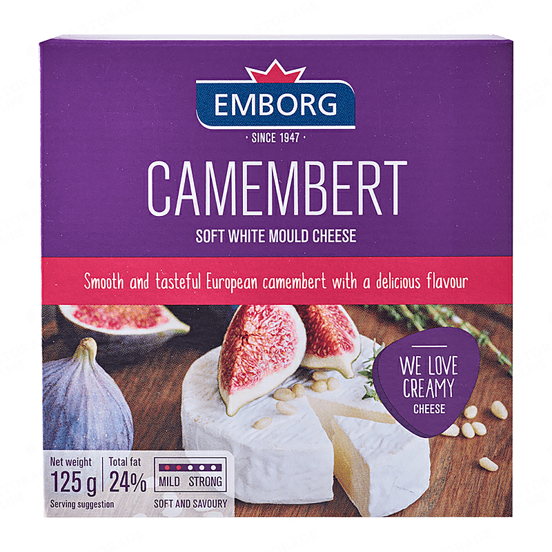 Emborg Camembert Soft White Mould Cheese 125g