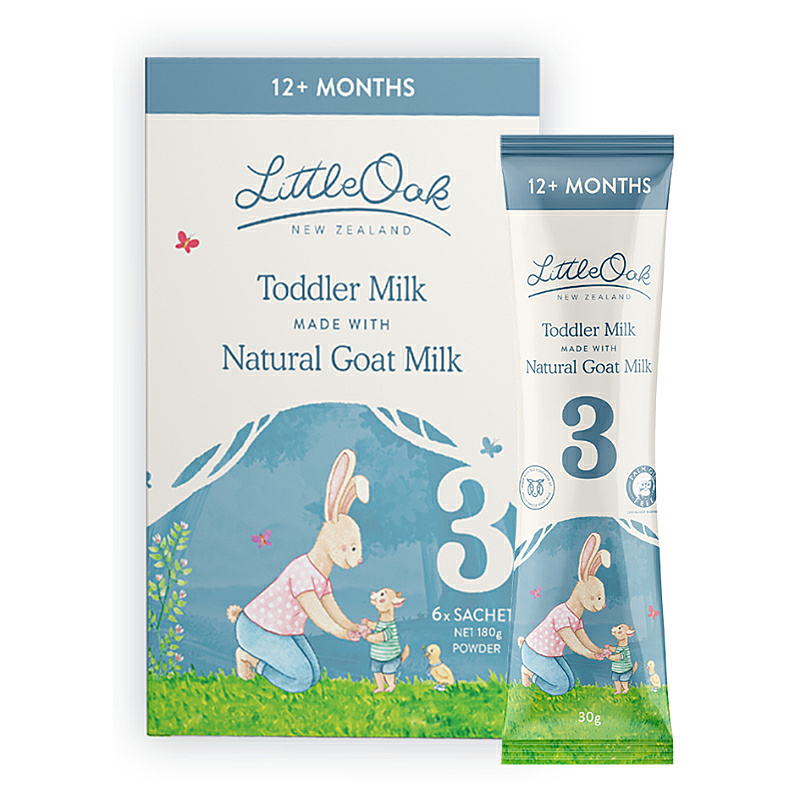 Little Oak Nat Goat Milk Toddler S3 6s x 30g