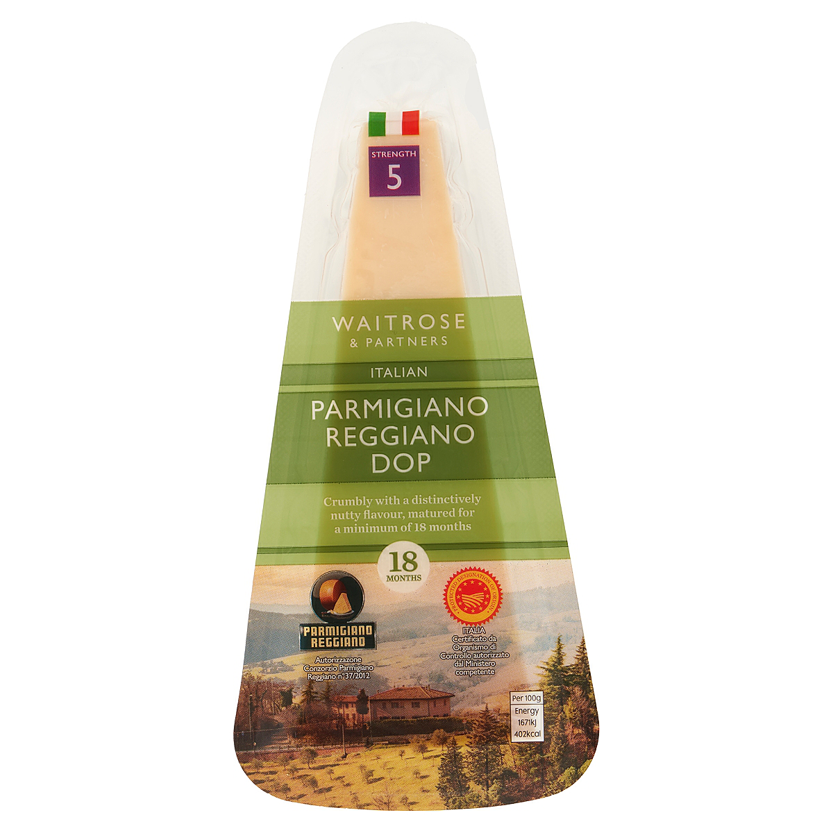 Waitrose Parmigiani Reggiano Dop Strength 5 175g 