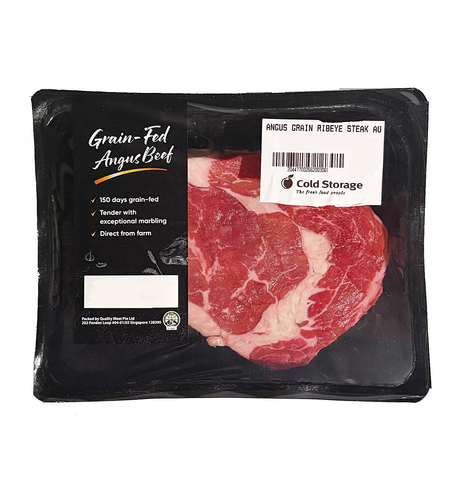 Angus Grain Ribeye Steak 400g