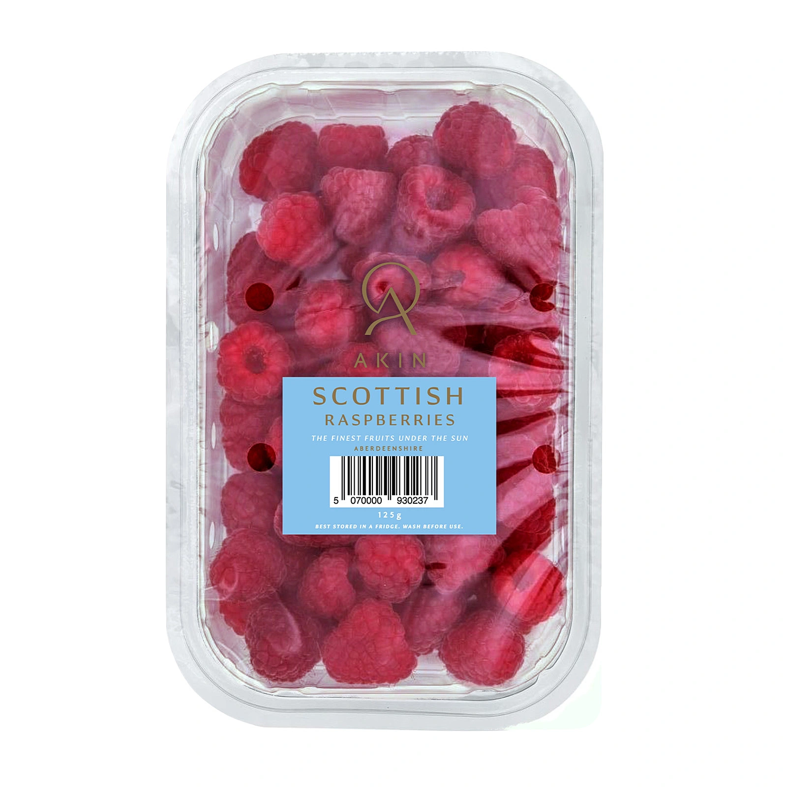 Akin Raspberries Scotland 125g