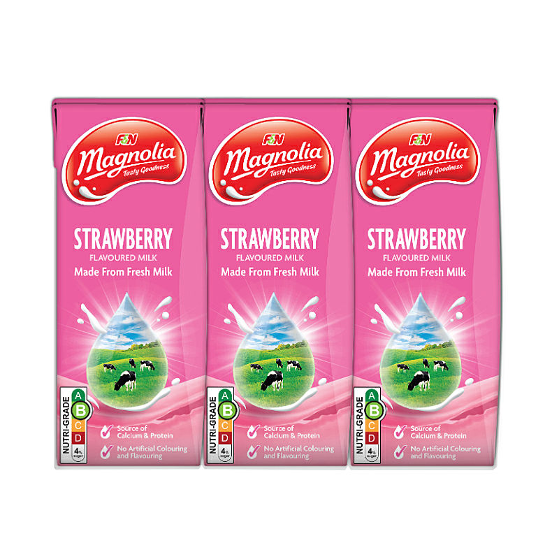 Magnolia UHT Strawberry 6 x 200ml