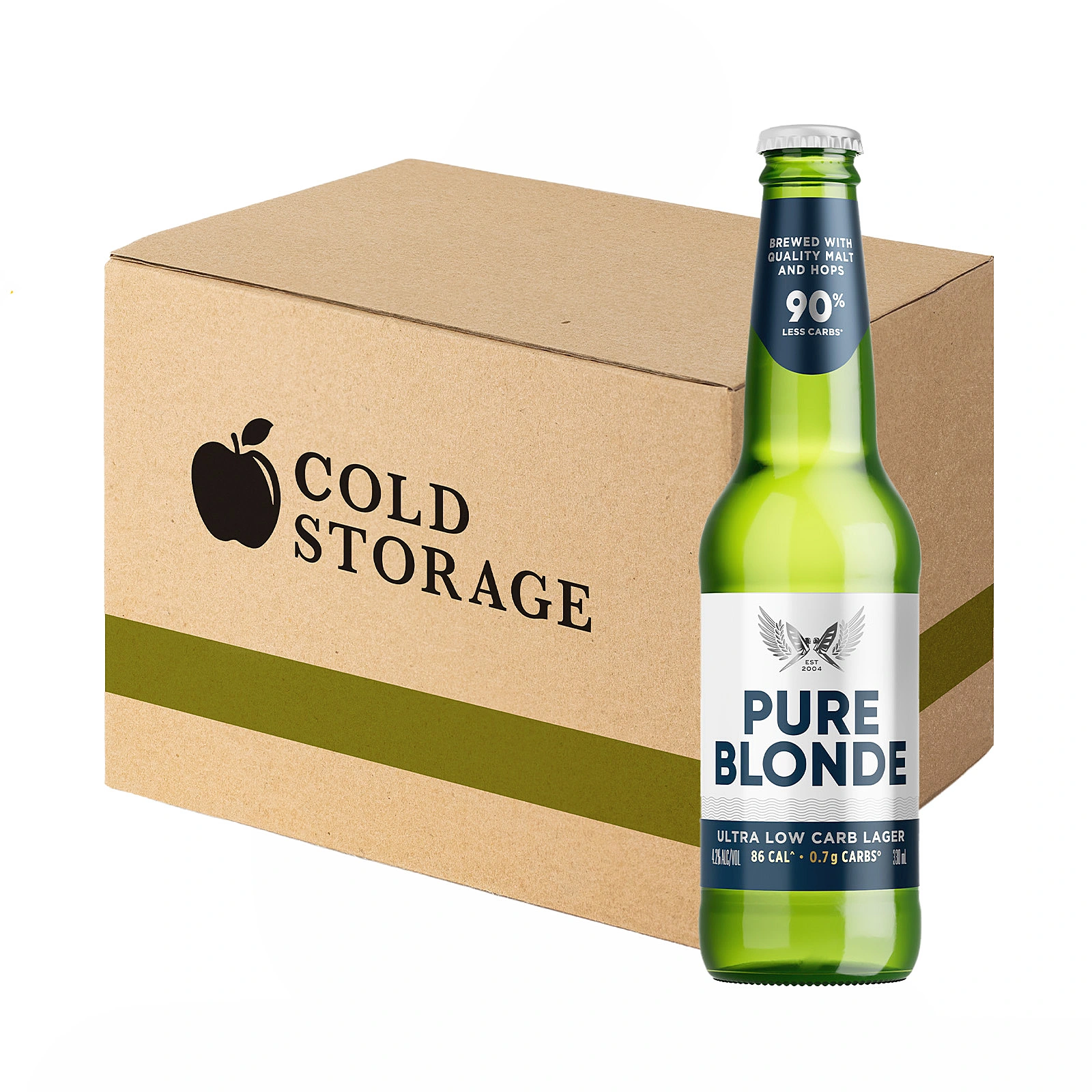 PURE BLONDE BOT 24S 330ML