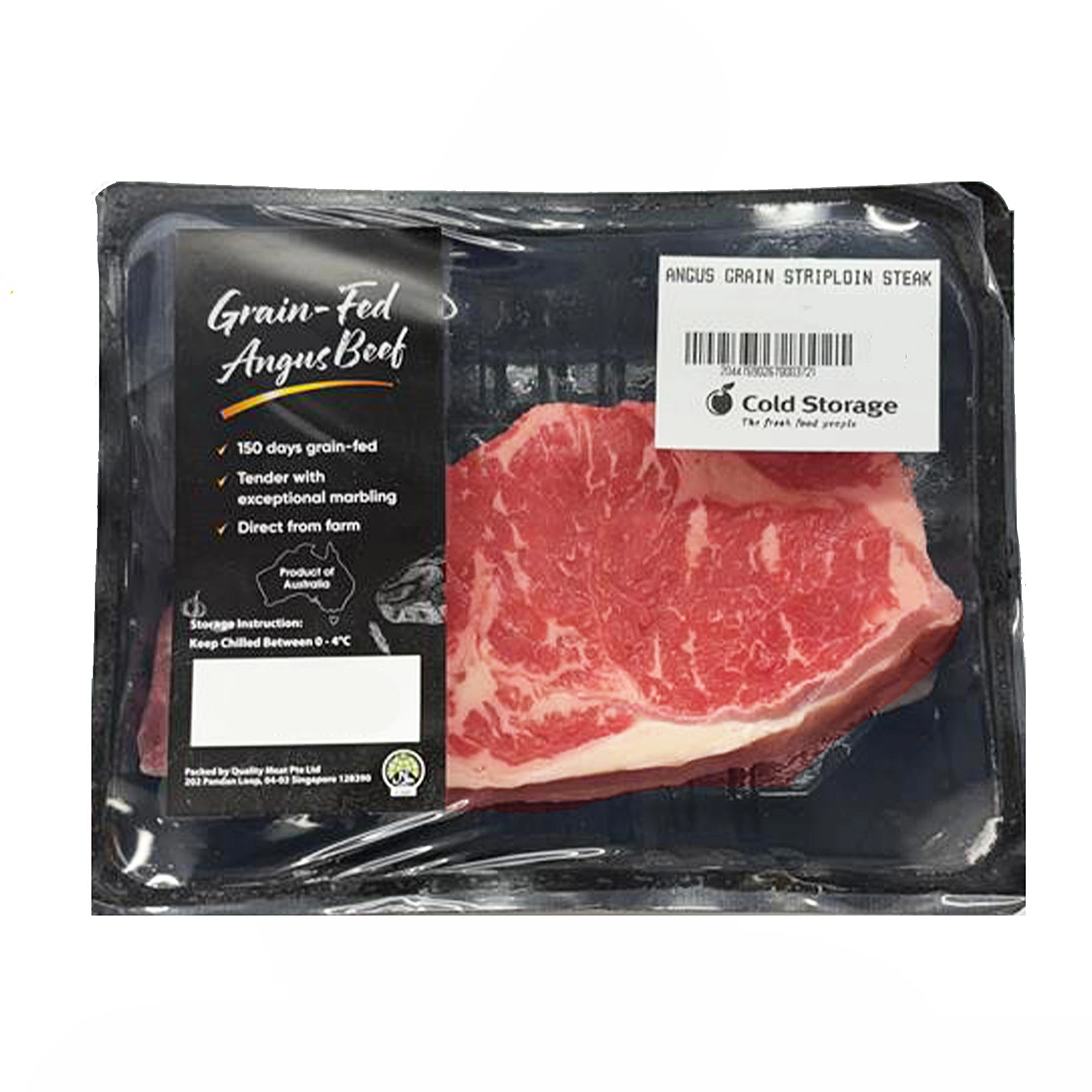Angus Grain Striploin Steak 400g