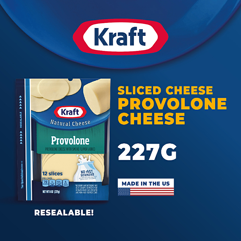 Kraft Big Slice Provolone Cheese 227g
