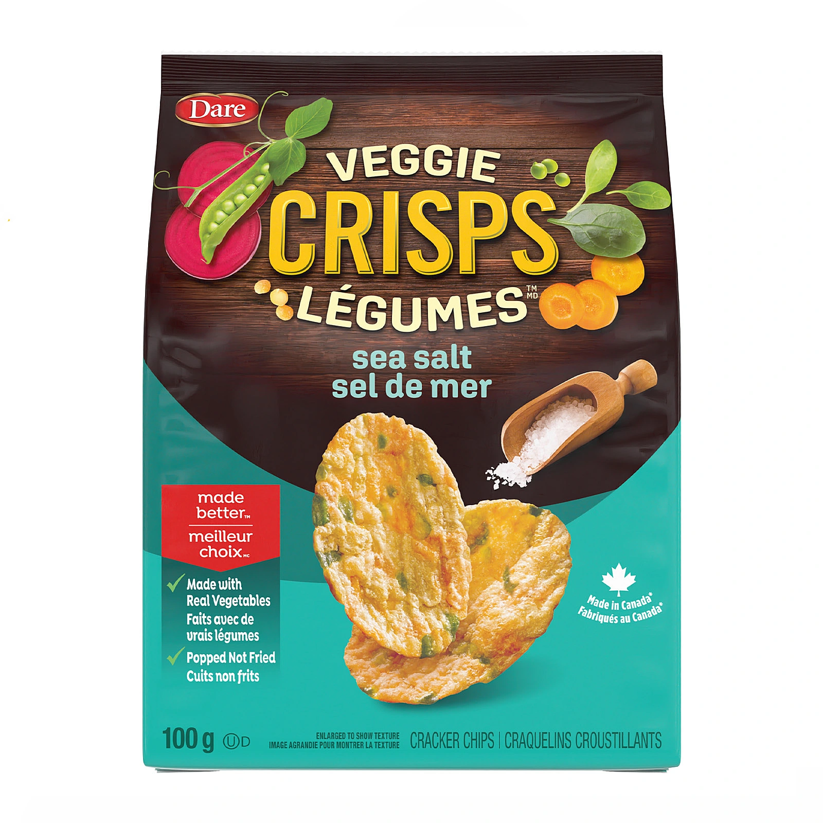 Dare Veggie Crisps Sea Salt 100g