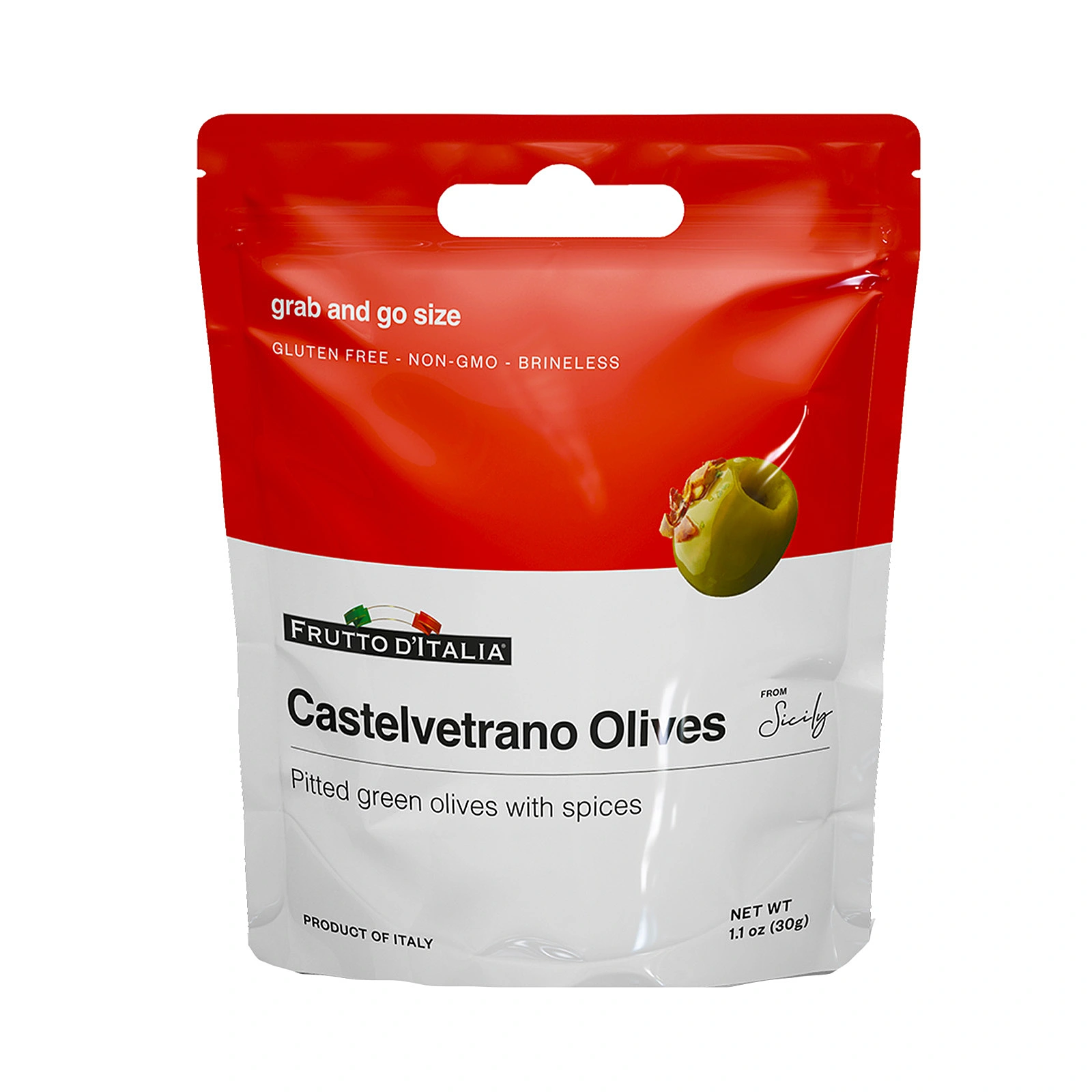 Frutto D'Italia Pitted Spicy Olive, 30g
