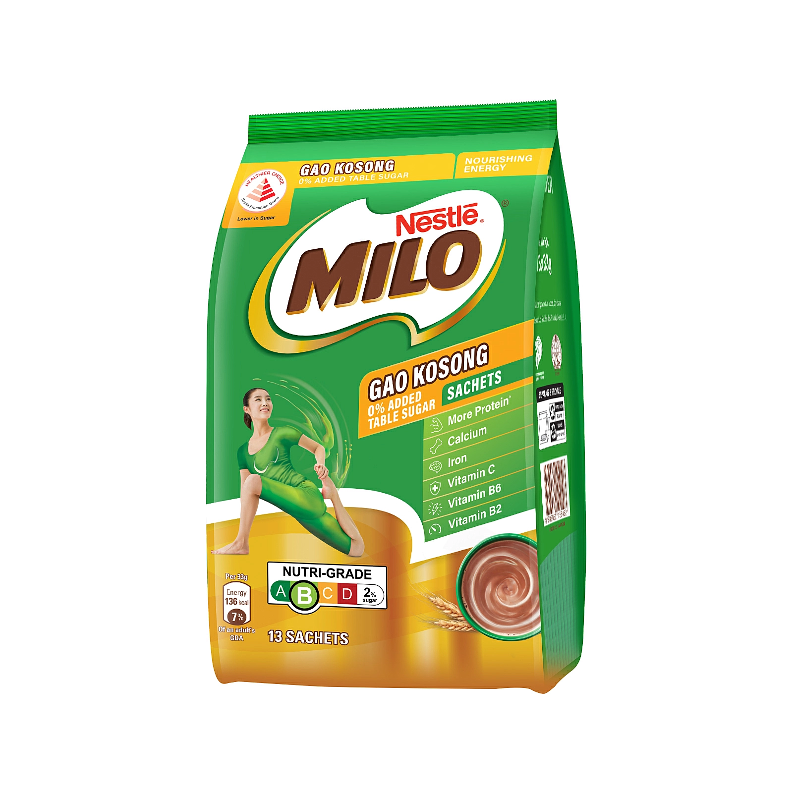 Milo Gao Kosong 13 x 33g