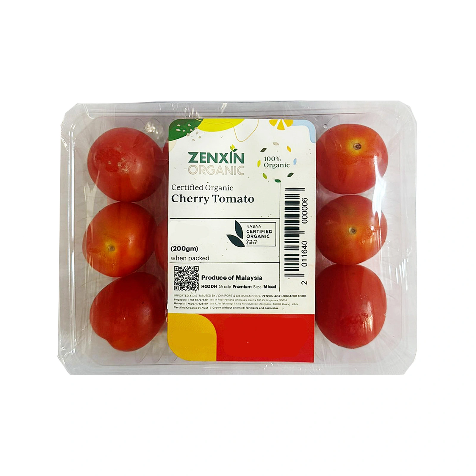 Zenxin Organic Cherry Tomato Malaysia Pack 200g