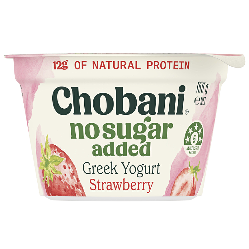 Chobani No Sugar Added Greek Yogurt Strawberry 150g