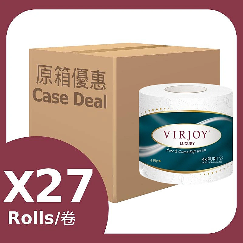 倩絲親膚4層壓花抽取式面紙原味(原箱) 24PK